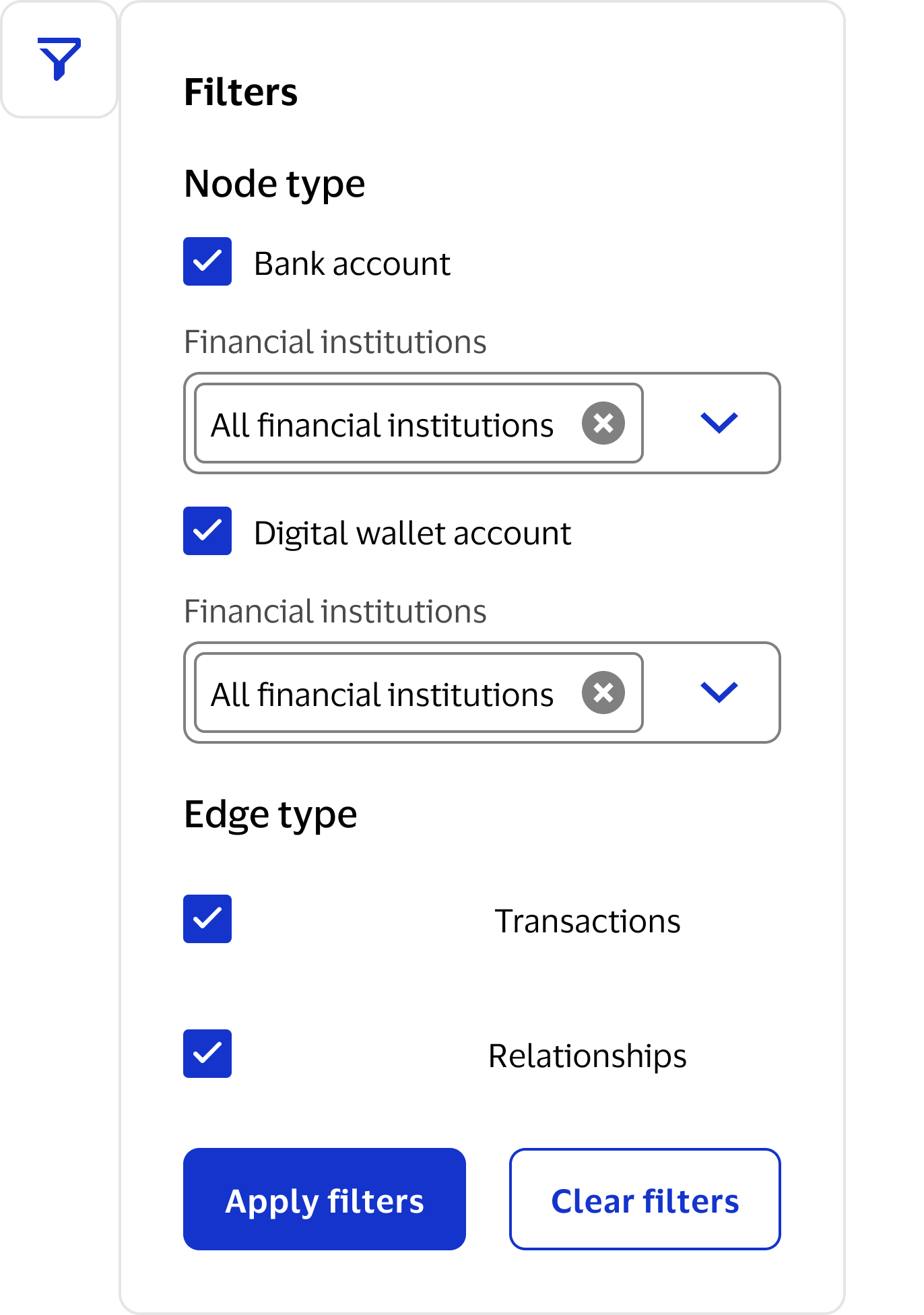 Visa Protect - graph filters