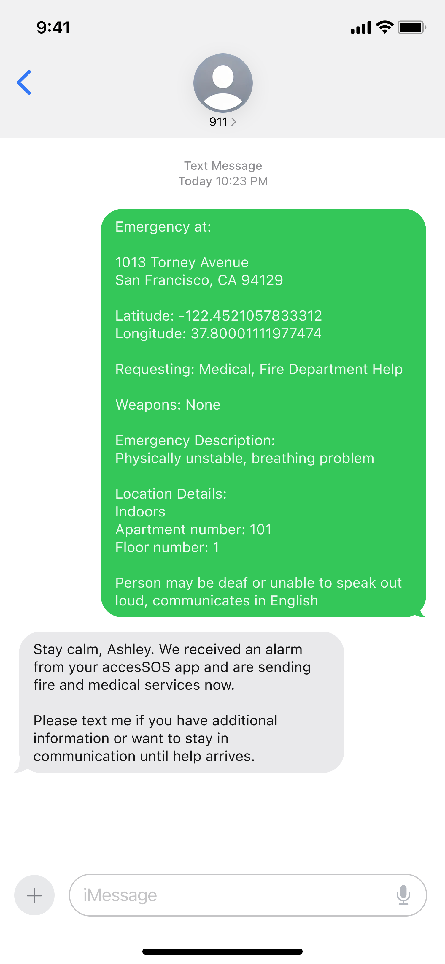 accesSOS text mockup